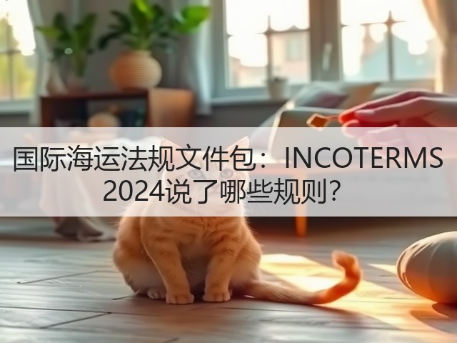 国际海运法规文件包：INCOTERMS 2024说了哪些规则？(图2)