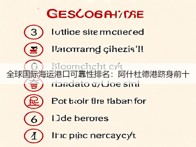 全球国际海运港口可靠性排名：阿什杜德港跻身前十(图2)
