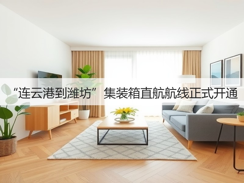 “连云港到潍坊”集装箱直航航线正式开通