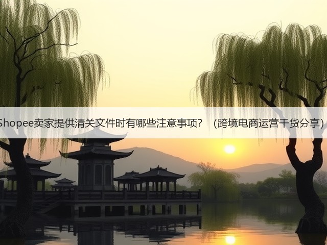 Shopee卖家提供清关文件时有哪些注意事项?(跨境电商运营干货分享)(图2) Shopee卖家提供清关文件时有哪些注意事项?(跨境电商运营干货分享)(图2)