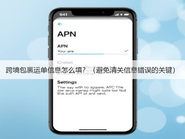 跨境包裹运单信息怎么填？（避免清关信息错误的关键）(图1)