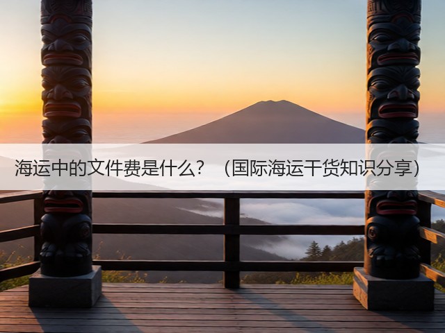 海运中的文件费是什么?(国际海运干货知识分享)(图3) 海运中的文件费是什么?(国际海运干货知识分享)(图3)