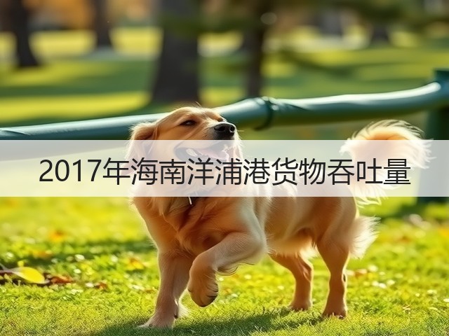 2017年海南洋浦港货物吞吐量(图1) 2017年海南洋浦港货物吞吐量(图1)