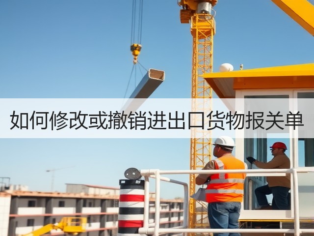 如何修改或撤销进出口货物报关单(图1) 如何修改或撤销进出口货物报关单(图1)