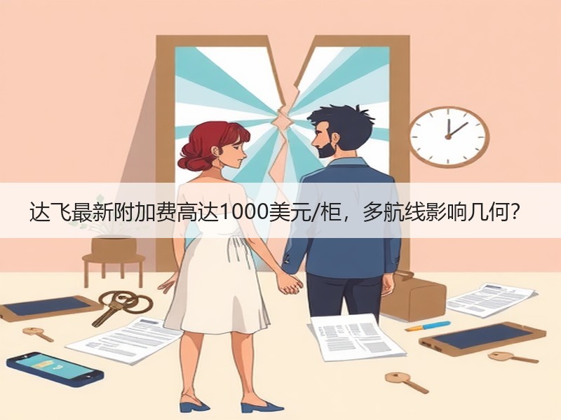 达飞最新附加费高达1000美元/柜，多航线影响几何？