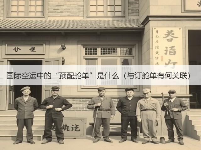 国际空运中的“预配舱单”是什么(与订舱单有何关联)(图1) 国际空运中的“预配舱单”是什么(与订舱单有何关联)(图1)