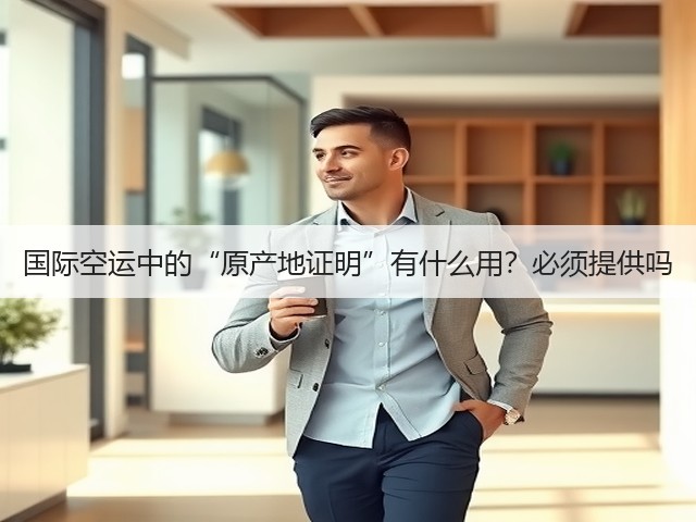 国际空运中的“原产地证明”有什么用?必须提供吗(图3) 国际空运中的“原产地证明”有什么用?必须提供吗(图3)