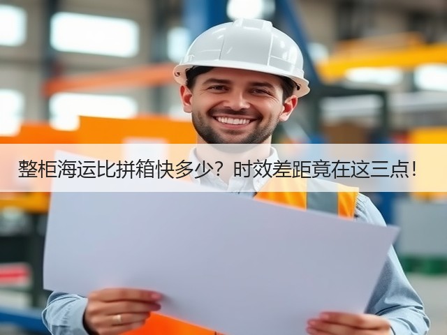 整柜海运比拼箱快多少?时效差距竟在这三点!(图1) 整柜海运比拼箱快多少?时效差距竟在这三点!(图1)