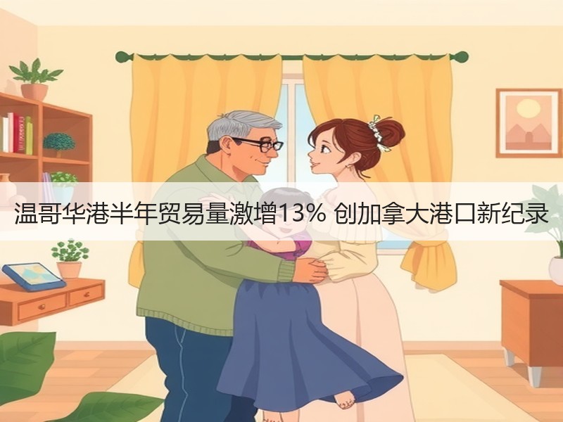 温哥华港半年贸易量激增13% 创加拿大港口新纪录