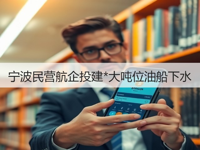 宁波民营航企投建*大吨位油船下水(图1) 宁波民营航企投建*大吨位油船下水(图1)