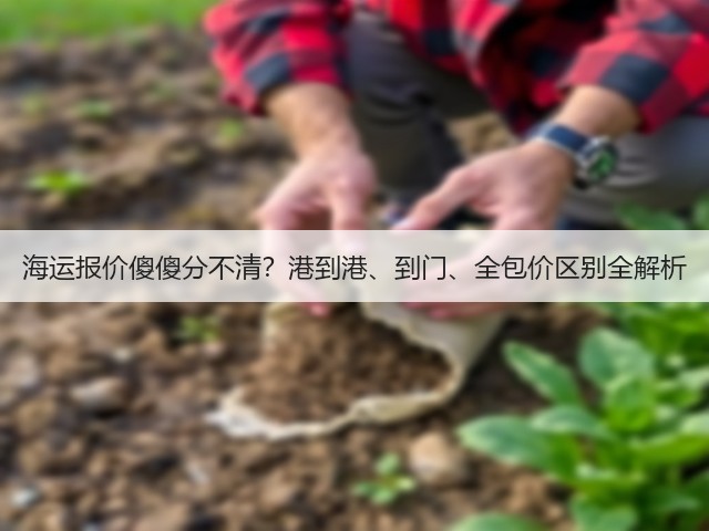 海运报价傻傻分不清?港到港、到门、全包价区别全解析(图2) 海运报价傻傻分不清?港到港、到门、全包价区别全解析(图2)