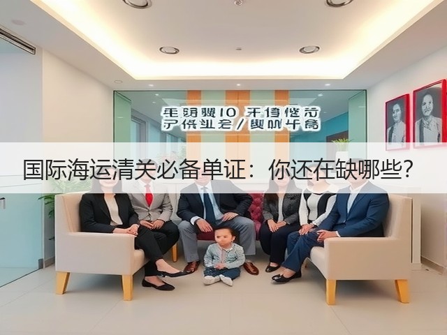 国际海运清关必备单证：你还在缺哪些？(图1)