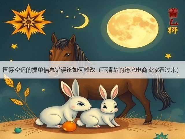 国际空运的提单信息错误该如何修改(不清楚的跨境电商卖家看过来)(图1) 国际空运的提单信息错误该如何修改(不清楚的跨境电商卖家看过来)(图1)