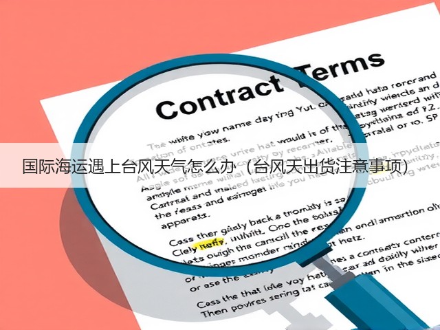 国际海运遇上台风天气怎么办(台风天出货注意事项)(图2) 国际海运遇上台风天气怎么办(台风天出货注意事项)(图2)