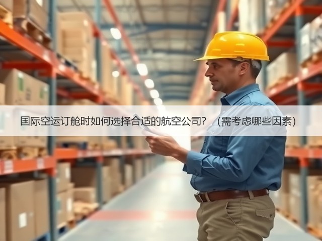 国际空运订舱时如何选择合适的航空公司?(需考虑哪些因素)(图1) 国际空运订舱时如何选择合适的航空公司?(需考虑哪些因素)(图1)