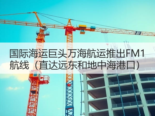 国际海运巨头万海航运推出FM1 航线(直达远东和地中海港口)(图2) 国际海运巨头万海航运推出FM1 航线(直达远东和地中海港口)(图2)