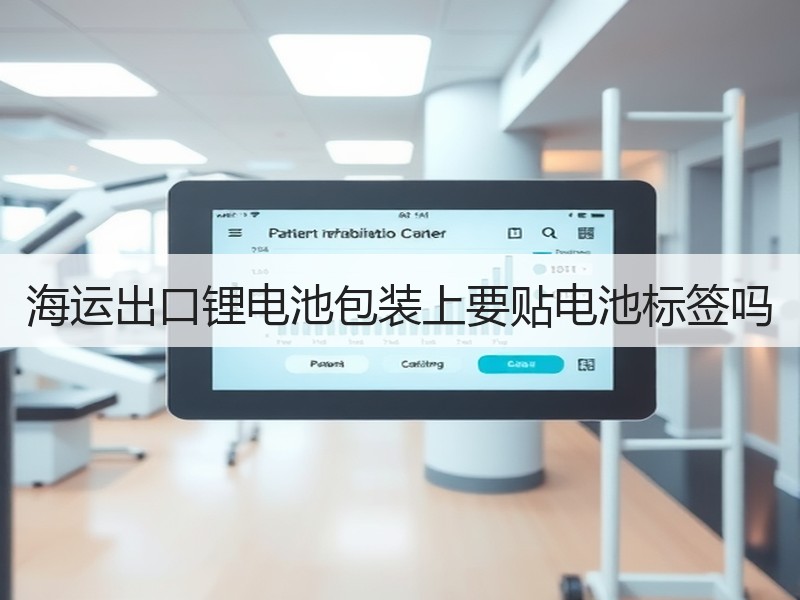 海运出口锂电池包装上要贴电池标签吗