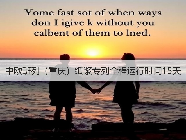 中欧班列(重庆)纸浆专列全程运行时间15天(图3) 中欧班列(重庆)纸浆专列全程运行时间15天(图3)
