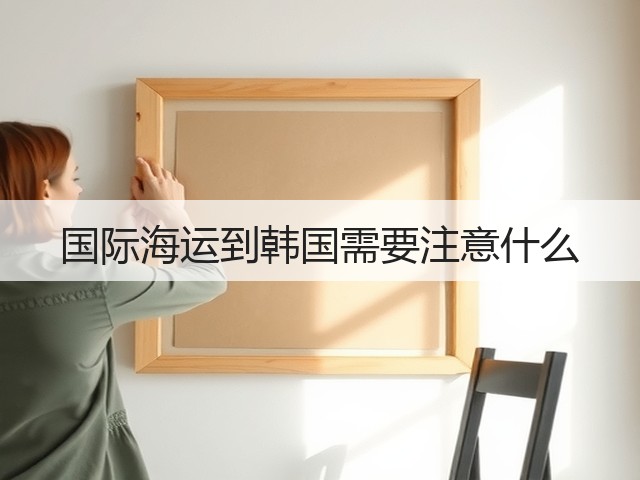 国际海运到韩国需要注意什么(图2)