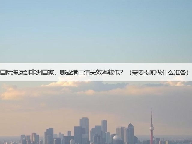 国际海运到非洲国家,哪些港口清关效率较低?(需要提前做什么准备)(图1) 国际海运到非洲国家,哪些港口清关效率较低?(需要提前做什么准备)(图1)