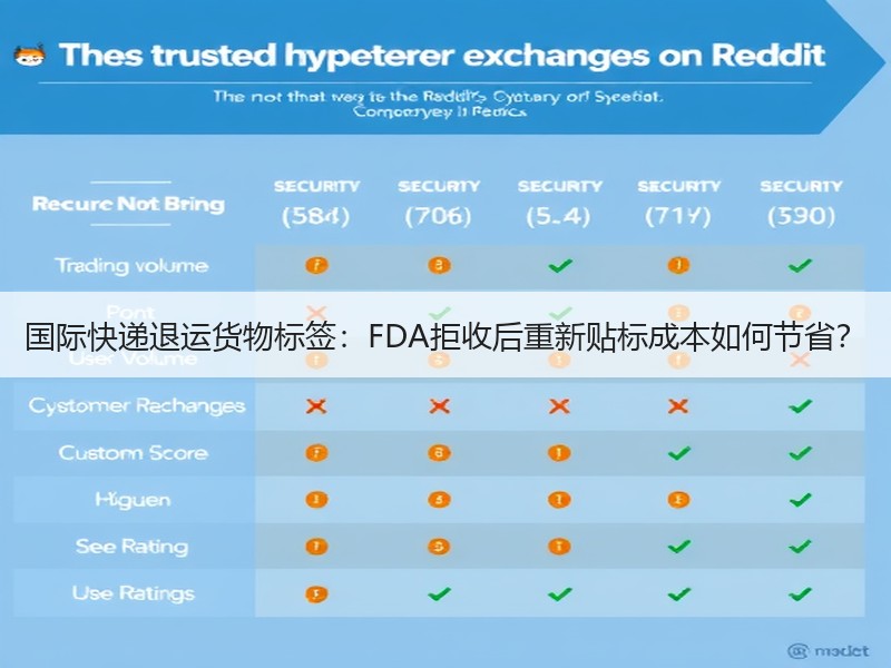 国际快递退运货物标签：FDA拒收后重新贴标成本如何节省？