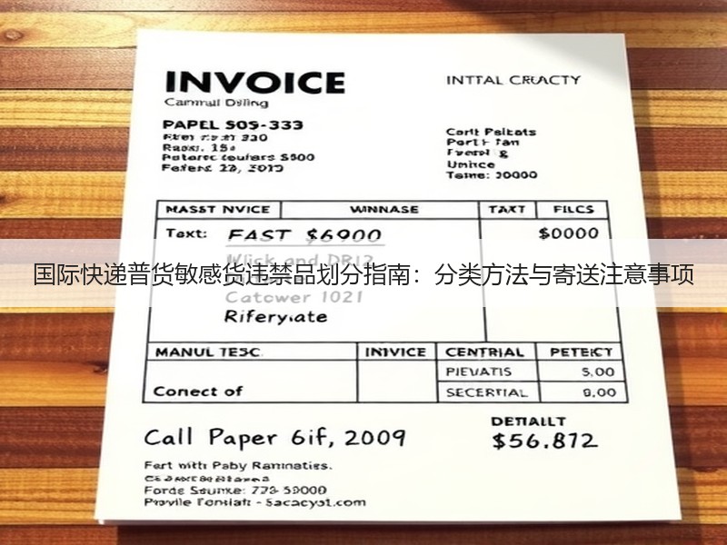 国际快递普货敏感货违禁品划分指南:分类方法与寄送注意事项 国际快递普货敏感货违禁品划分指南:分类方法与寄送注意事项