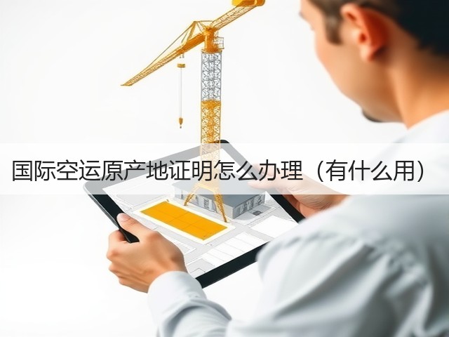 国际空运原产地证明怎么办理(有什么用)(图2) 国际空运原产地证明怎么办理(有什么用)(图2)