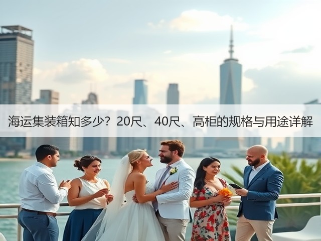 海运集装箱知多少?20尺、40尺、高柜的规格与用途详解(图3) 海运集装箱知多少?20尺、40尺、高柜的规格与用途详解(图3)