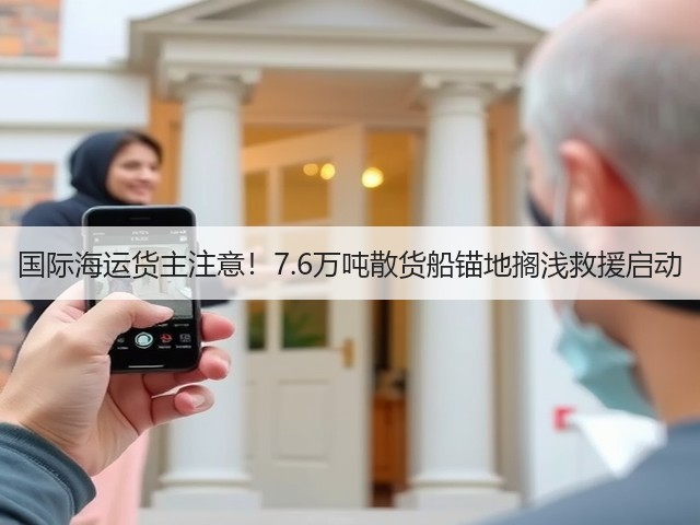 国际海运货主注意!7.6万吨散货船锚地搁浅救援启动(图2) 国际海运货主注意!7.6万吨散货船锚地搁浅救援启动(图2)