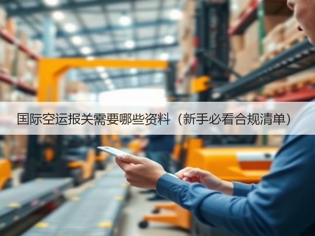 国际空运报关需要哪些资料(新手必看合规清单)(图2) 国际空运报关需要哪些资料(新手必看合规清单)(图2)