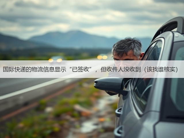 国际快递的物流信息显示“已签收”,但收件人没收到(该找谁核实)(图1) 国际快递的物流信息显示“已签收”,但收件人没收到(该找谁核实)(图1)