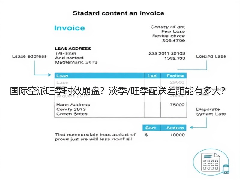 国际空派旺季时效崩盘？淡季/旺季配送差距能有多大？