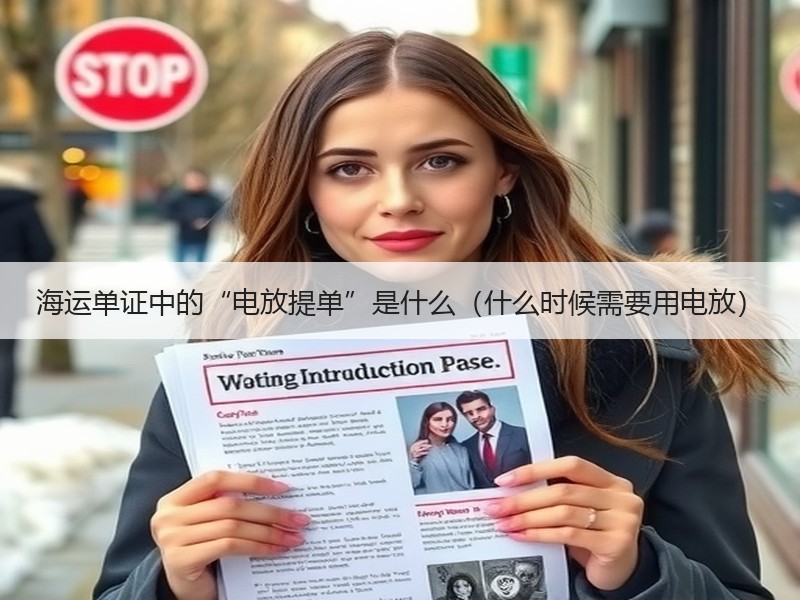 海运单证中的“电放提单”是什么（什么时候需要用电放）