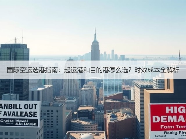 国际空运选港指南:起运港和目的港怎么选?时效成本全解析(图1) 国际空运选港指南:起运港和目的港怎么选?时效成本全解析(图1)