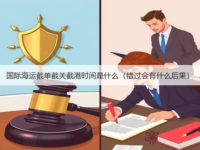 国际海运截单截关截港时间是什么(错过会有什么后果)(图3) 国际海运截单截关截港时间是什么(错过会有什么后果)(图3)