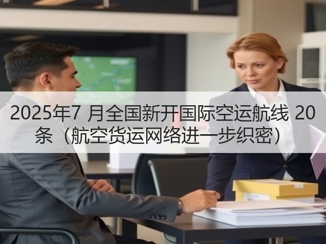 2025年7 月全国新开国际空运航线 20 条(航空货运网络进一步织密)(图3) 2025年7 月全国新开国际空运航线 20 条(航空货运网络进一步织密)(图3)
