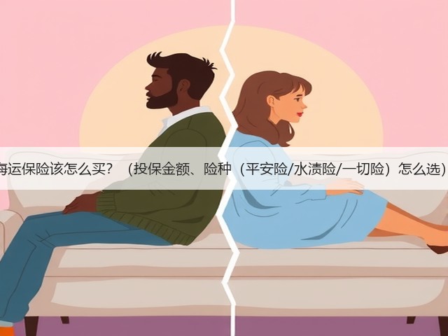 海运保险该怎么买？（投保金额、险种（平安险/水渍险/一切险）怎么选）(图1)