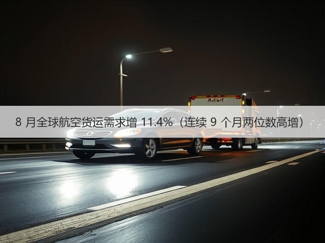 8 月全球航空货运需求增 11.4%(连续 9 个月两位数高增)(图3) 8 月全球航空货运需求增 11.4%(连续 9 个月两位数高增)(图3)