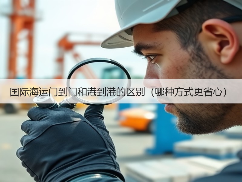 国际海运门到门和港到港的区别（哪种方式更省心）