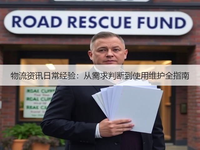 物流资讯日常经验：从需求判断到使用维护全指南(图3)