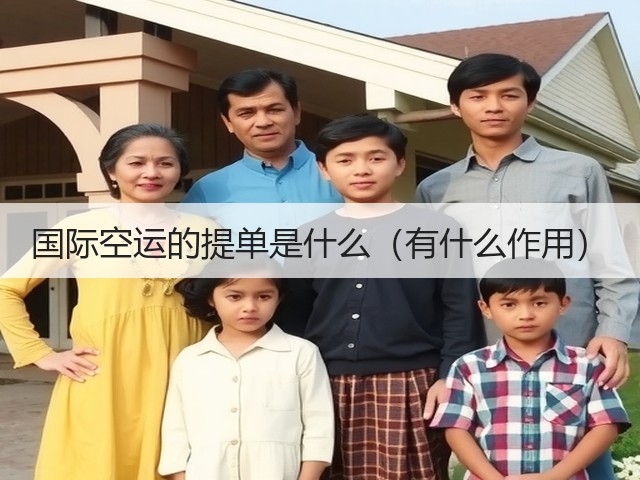 国际空运的提单是什么(有什么作用)(图2) 国际空运的提单是什么(有什么作用)(图2)