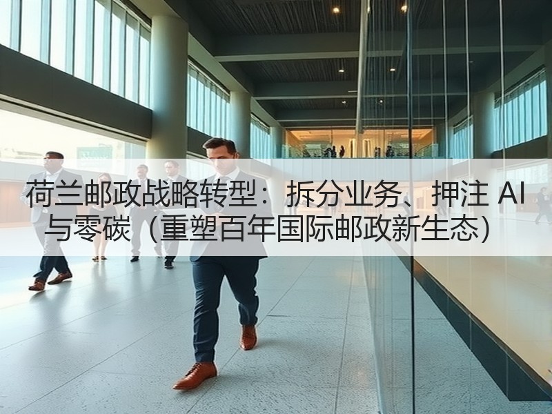 荷兰邮政战略转型:拆分业务、押注 AI 与零碳(重塑百年国际邮政新生态) 荷兰邮政战略转型:拆分业务、押注 AI 与零碳(重塑百年国际邮政新生态)