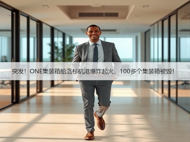突发!ONE集装箱船洛杉矶港爆炸起火,100多个集装箱被毁!(图3) 突发!ONE集装箱船洛杉矶港爆炸起火,100多个集装箱被毁!(图3)