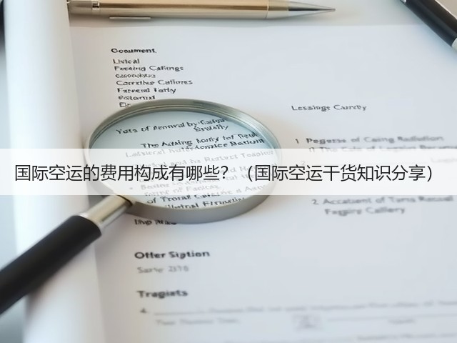 国际空运的费用构成有哪些?(国际空运干货知识分享)(图2) 国际空运的费用构成有哪些?(国际空运干货知识分享)(图2)