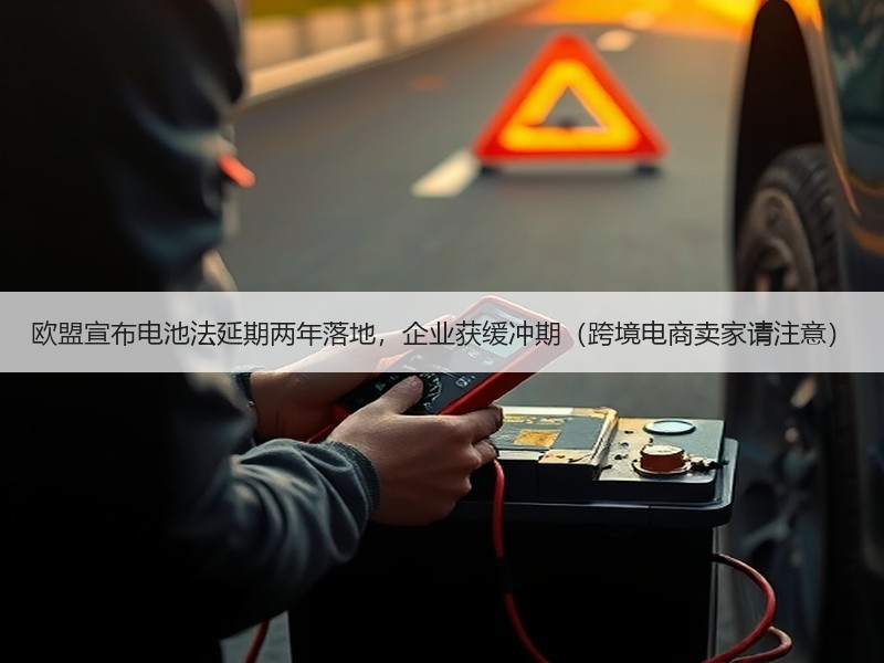 欧盟宣布电池法延期两年落地，企业获缓冲期（跨境电商卖家请注意）