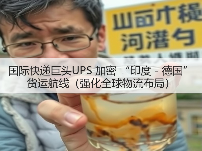 国际快递巨头UPS 加密 “印度 - 德国” 货运航线(强化全球物流布局) 国际快递巨头UPS 加密 “印度 - 德国” 货运航线(强化全球物流布局)