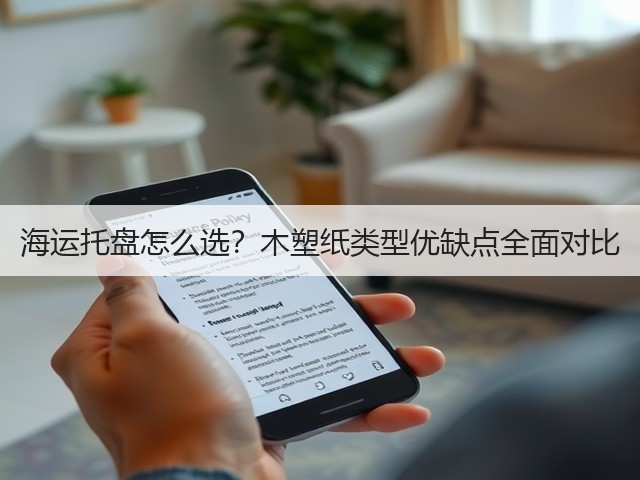海运托盘怎么选？木塑纸类型优缺点全面对比(图3)