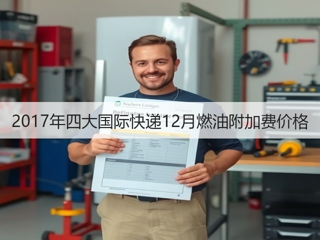2017年四大国际快递12月燃油附加费价格(图2) 2017年四大国际快递12月燃油附加费价格(图2)