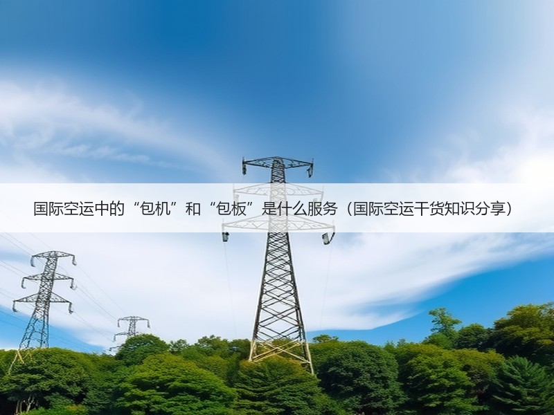 国际空运中的“包机”和“包板”是什么服务（国际空运干货知识分享）