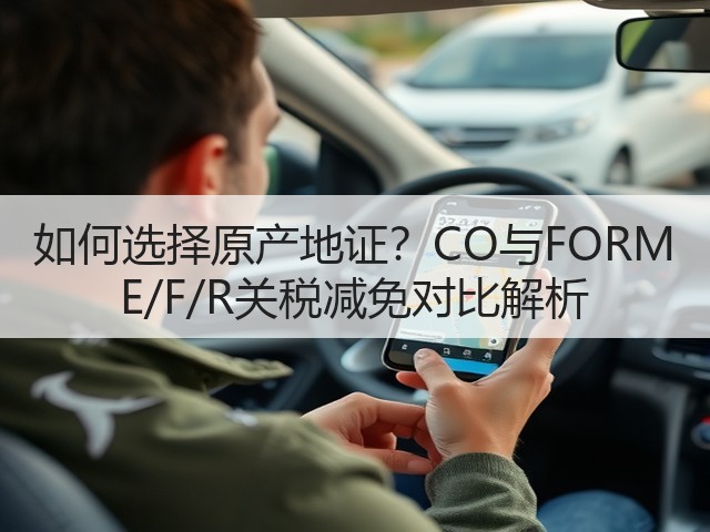 如何选择原产地证?CO与FORM E/F/R关税减免对比解析(图2) 如何选择原产地证?CO与FORM E/F/R关税减免对比解析(图2)
